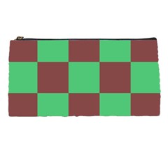 Background Checkers Squares Tile Pencil Cases