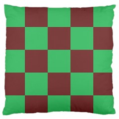 Background Checkers Squares Tile Large Flano Cushion Case (one Side) by Sapixe