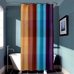 Background Desktop Squares Shower Curtain 36  X 72  (stall)  by Sapixe