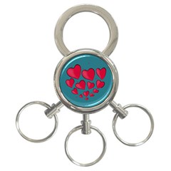 Background Desktop Hearts Heart 3-ring Key Chains by Sapixe