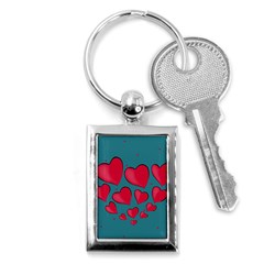 Background Desktop Hearts Heart Key Chains (rectangle)  by Sapixe