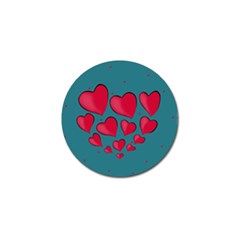 Background Desktop Hearts Heart Golf Ball Marker by Sapixe