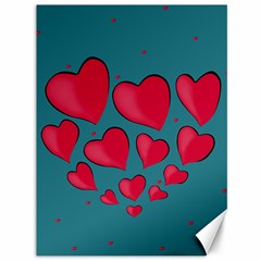 Background Desktop Hearts Heart Canvas 36  X 48   by Sapixe