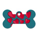 Background Desktop Hearts Heart Dog Tag Bone (Two Sides) Back