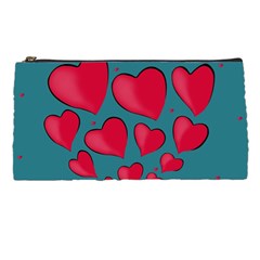 Background Desktop Hearts Heart Pencil Cases by Sapixe