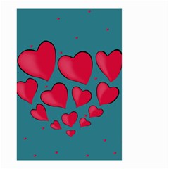 Background Desktop Hearts Heart Small Garden Flag (two Sides) by Sapixe