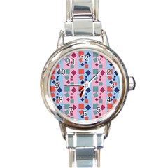 Background Desktop Squares Round Italian Charm Watch by Sapixe