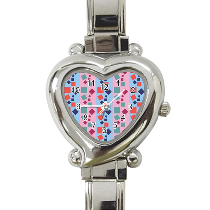 Background Desktop Squares Heart Italian Charm Watch