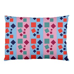 Background Desktop Squares Pillow Case by Sapixe