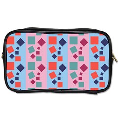 Background Desktop Squares Toiletries Bags by Sapixe