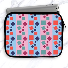 Background Desktop Squares Apple Ipad 2/3/4 Zipper Cases by Sapixe