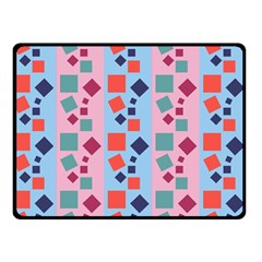 Background Desktop Squares Double Sided Fleece Blanket (small)  by Sapixe