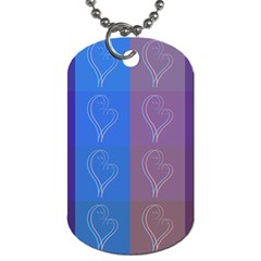 Background Desktop Squares Dog Tag (one Side) by Sapixe