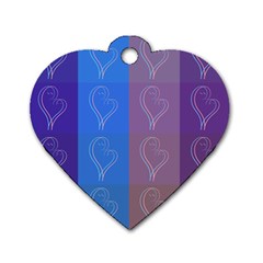 Background Desktop Squares Dog Tag Heart (one Side) by Sapixe