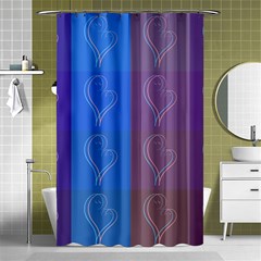 Background Desktop Squares Shower Curtain 48  X 72  (small)  by Sapixe