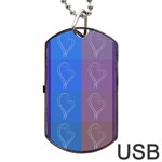 Background Desktop Squares Dog Tag USB Flash (One Side) Front