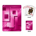 Pink Figures Rectangles Squares Mirror Playing Card Back