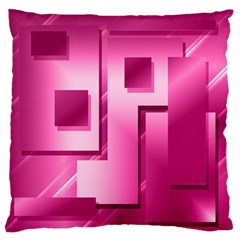 Pink Figures Rectangles Squares Mirror Standard Flano Cushion Case (one Side) by Sapixe