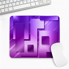 Purple Figures Rectangles Geometry Squares Large Mousepads by Sapixe