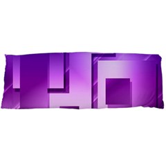 Purple Figures Rectangles Geometry Squares Body Pillow Case Dakimakura (two Sides) by Sapixe