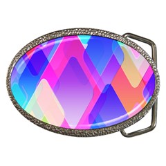 Squares Color Squares Background Belt Buckles by Sapixe