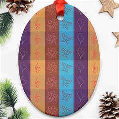 Background Desktop Squares Ornament (oval) by Sapixe