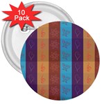 Background Desktop Squares 3  Buttons (10 pack)  Front