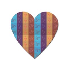 Background Desktop Squares Heart Magnet by Sapixe