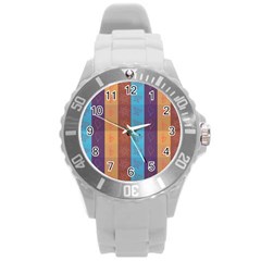 Background Desktop Squares Round Plastic Sport Watch (l) by Sapixe