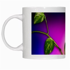 Leaves Green Leaves Background White Mugs by Sapixe