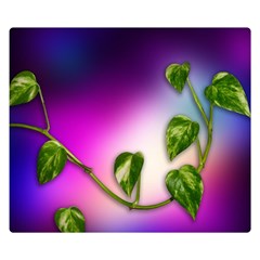 Leaves Green Leaves Background Double Sided Flano Blanket (small)  by Sapixe