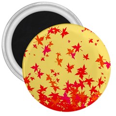 Leaves Autumn Maple Drop Listopad 3  Magnets by Sapixe