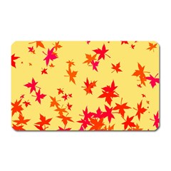 Leaves Autumn Maple Drop Listopad Magnet (rectangular) by Sapixe