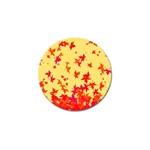 Leaves Autumn Maple Drop Listopad Golf Ball Marker Front