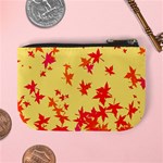 Leaves Autumn Maple Drop Listopad Mini Coin Purses Back