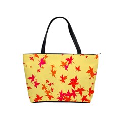 Leaves Autumn Maple Drop Listopad Shoulder Handbags by Sapixe