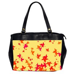 Leaves Autumn Maple Drop Listopad Office Handbags (2 Sides)  by Sapixe