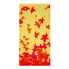 Leaves Autumn Maple Drop Listopad Shower Curtain 36  X 72  (stall)  by Sapixe