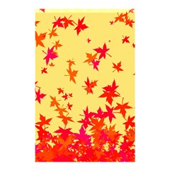 Leaves Autumn Maple Drop Listopad Shower Curtain 48  X 72  (small)  by Sapixe