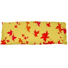 Leaves Autumn Maple Drop Listopad Body Pillow Case Dakimakura (two Sides) by Sapixe