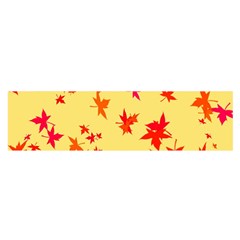 Leaves Autumn Maple Drop Listopad Satin Scarf (oblong) by Sapixe