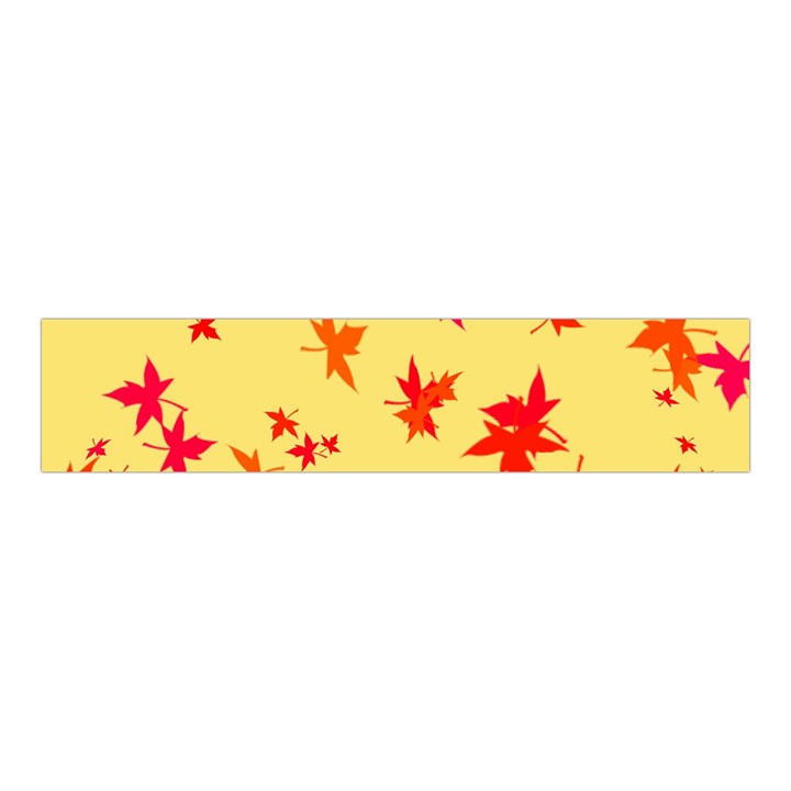 Leaves Autumn Maple Drop Listopad Velvet Scrunchie