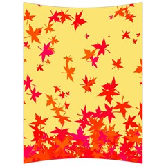 Leaves Autumn Maple Drop Listopad Back Support Cushion by Sapixe