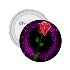 Rosa Black Background Flash Lights 2 25  Buttons by Sapixe