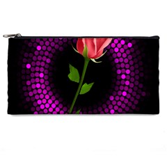 Rosa Black Background Flash Lights Pencil Cases by Sapixe