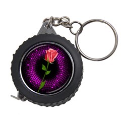 Rosa Black Background Flash Lights Measuring Tape by Sapixe