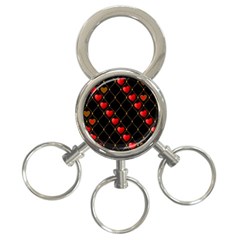 Background Texture Texture Hearts 3-ring Key Chains by Sapixe