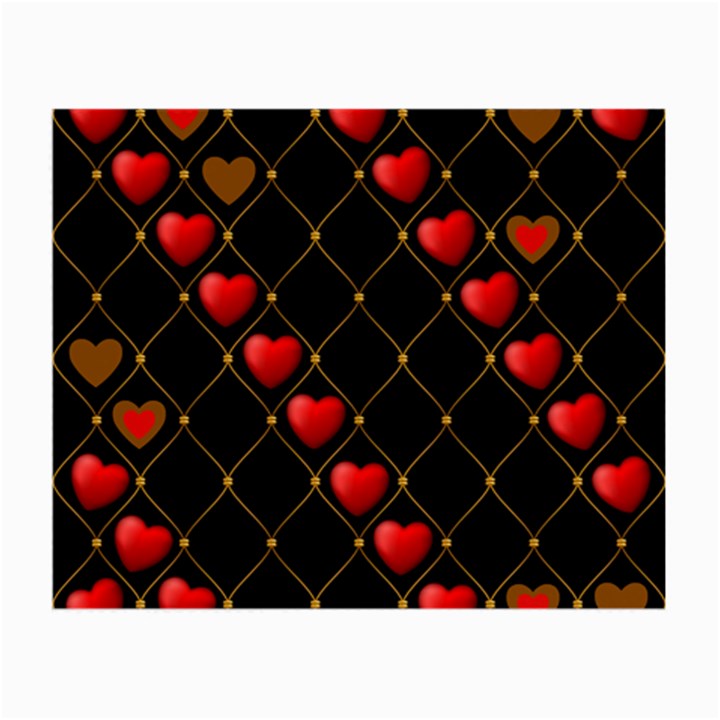 Background Texture Texture Hearts Small Glasses Cloth