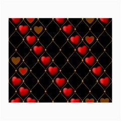 Background Texture Texture Hearts Small Glasses Cloth (2-side) by Sapixe