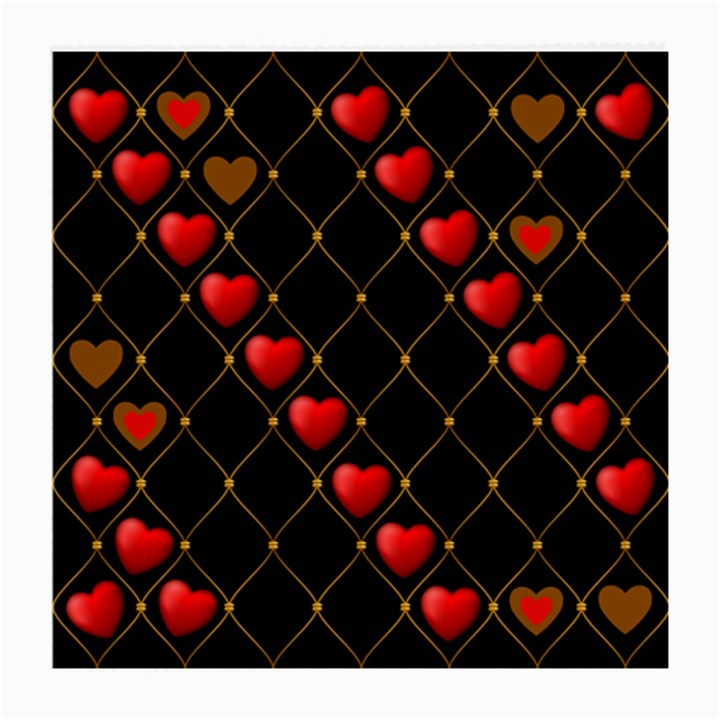 Background Texture Texture Hearts Medium Glasses Cloth (2-Side)